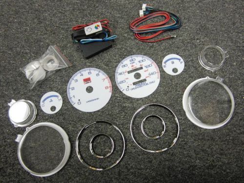 94-01 acura integra mt manual rs ls gs 7 color cluster led glow gauges 8k rpm