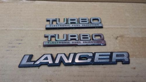 1984 85 86 87 88 dodge 600 lancer shadow turbo electronic fuel injection emblems