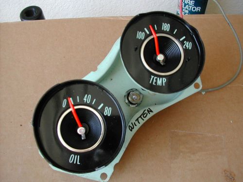 1964 64 corvette temp/oil combo gauge set