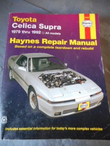 1979 to 1992 toyota - celica / supra - haynes repair / service manual # 92025