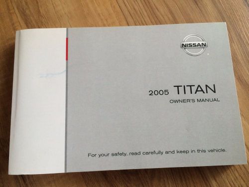 2005 nissan titan owner&#039;s manual