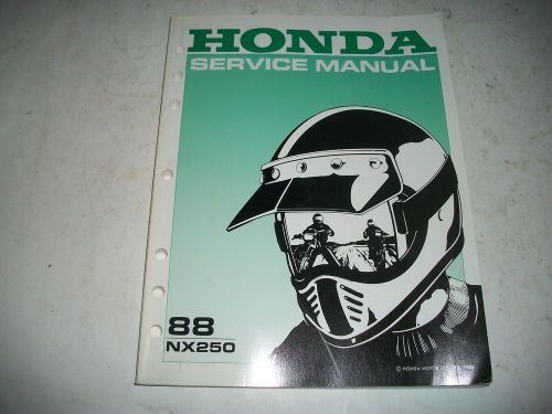 Official 1988 honda nx250 motorcycle shop manual unused cmystor4more