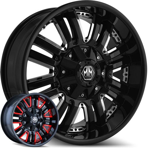 18x9 black mayhem assault 8070 8x6.5 &amp; 8x170 -12 rims mud grappler 37x13.5x18