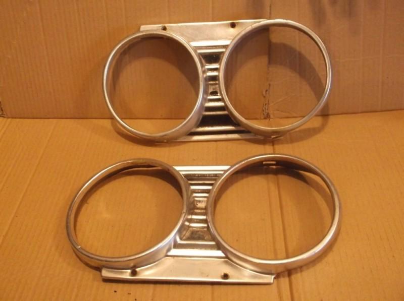 1967 chevy chevelle malibu headligth bezels nice