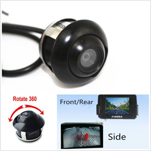 Car front/side/rear view backup reverse parking hd 360°rotatable camera for jeep