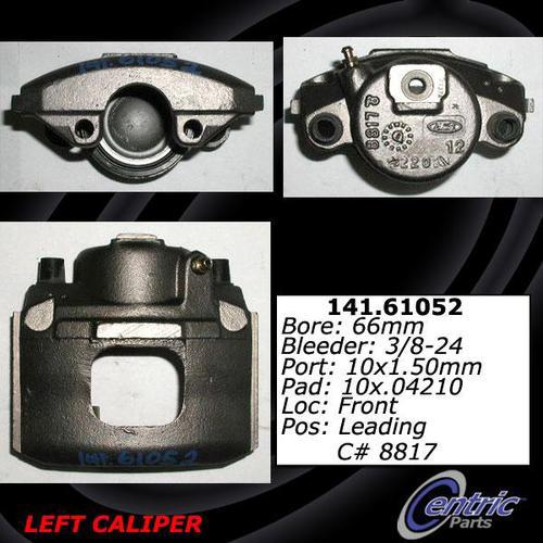 Centric 141.61052 front brake caliper-premium semi-loaded caliper