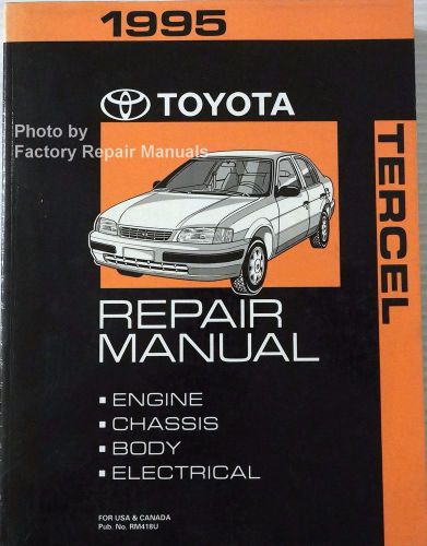 1995 toyota tercel factory service manual original shop repair book