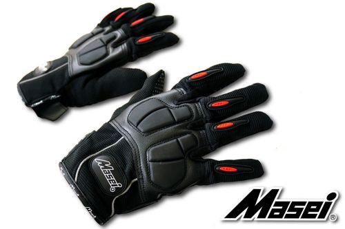 Masei helmet glove 105 black motorcycle motocross bike ironman ruby gloves