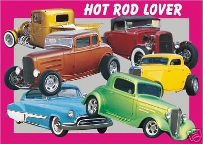Hot rod  car mousepad collector (patternsrus)