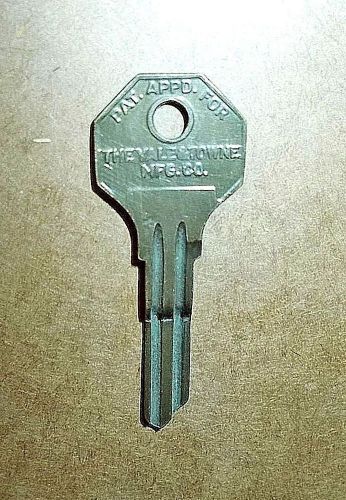 Omega offset auto key blank, yale &amp; towne 1930s