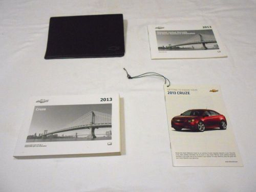 2013 chevrolet cruze owner manual 3/pc.set.&amp; black chev factory case free ship