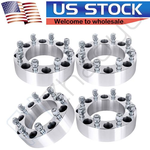 (4) 2&#034; 8x170 wheel spacers adapters for ford heavy duty trucks made in usa