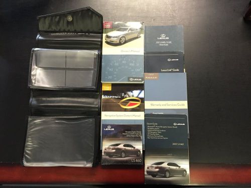 2007 lexus ls460 owners manual complete set