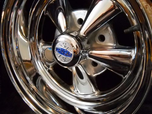 New cragar s/s 8034 14x6 deep dish- direct bolt 5 on 43/4&#034; bc camaro chevelle