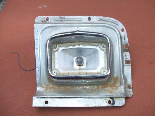 Original 1956 chevy parking light housing with backing plate lh turn signal