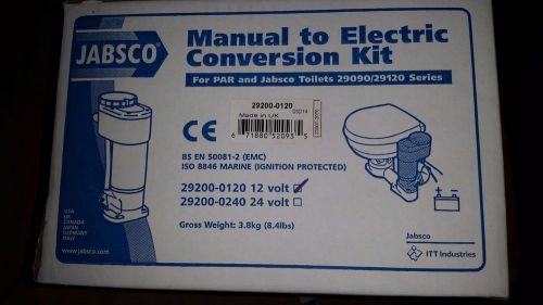 Jabsco 29200-0120 manual to electric toilet conversion