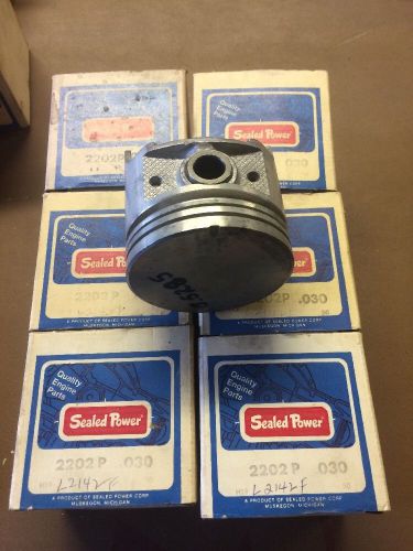 Sealed power 2202p .030 piston set 61 to 71 ford car and truck (302np l2142f)