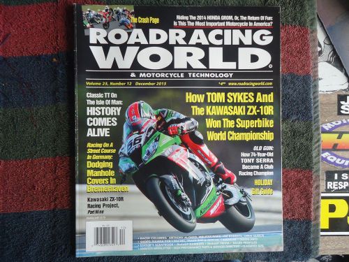 Roadracing world &amp; motorcycle technology december 2013 magazine unread new!!