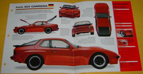 1980 porsche 924 carrera gt turbo 4 cylinder bkji 1984cc info/specs/photo 15x9