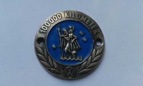 Vw 100000km vintage emblem - badge