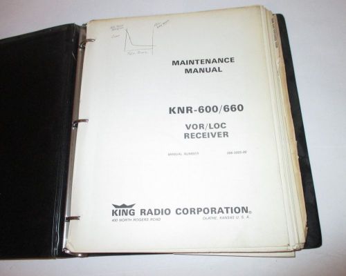 King knr-600 660 vor loc ktr-900 receiver maintenance manual