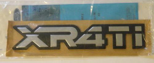 ★ new nos merkur xr4ti hatch trunk decklid emblem badge 85-89 ★