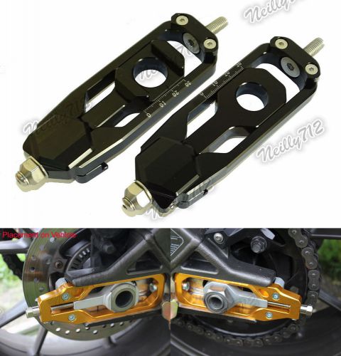 Cnc chain adjusters tensioner catena black fit 2013-2016 yamaha mt-09 fz-09 rn29