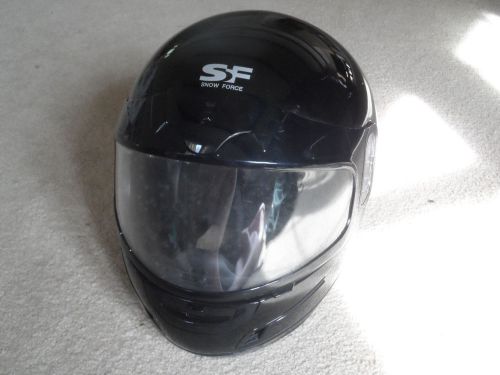 Hjc flip-up helmet (black) l (large) w/ cr-05 snowmobile shield