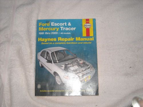 Haynes repair manual #36020 for ford escort &amp; mercury tracer 1991 thru 2000