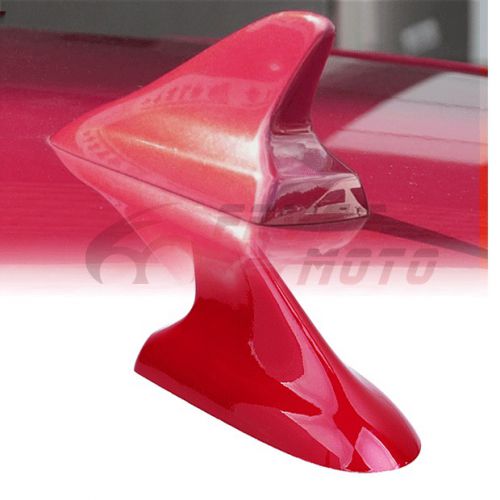 Car red shark fin roof top mount decor dummy antenna aerial for bmw m3 m4 m5 fm