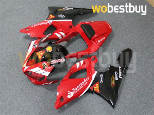 Injection red black abs plastic kit fairing fit for yamaha 2000 2001 yzf r1 j08