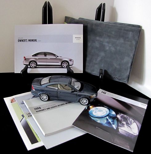 2006 volvo s40 owners manual set #o45