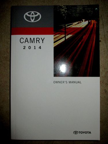 2014 toyota camry owner&#039;s manual &amp;display audio system new with out case