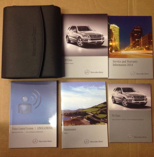 2014 mercedes-benz m-class owner&#039;s manual with case and dom cd