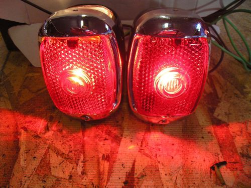 New replacement pair of tail light assemblies for 1937 1938 chevrolet !