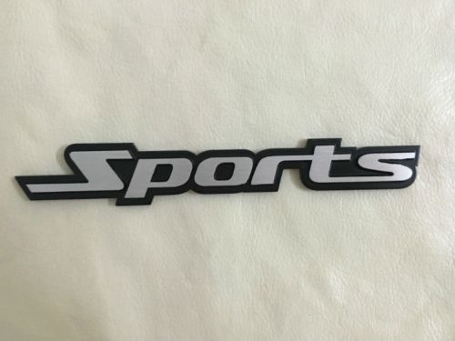 Sports brushed sticker universal 3d alloy metal logo emblem badge decal car auto