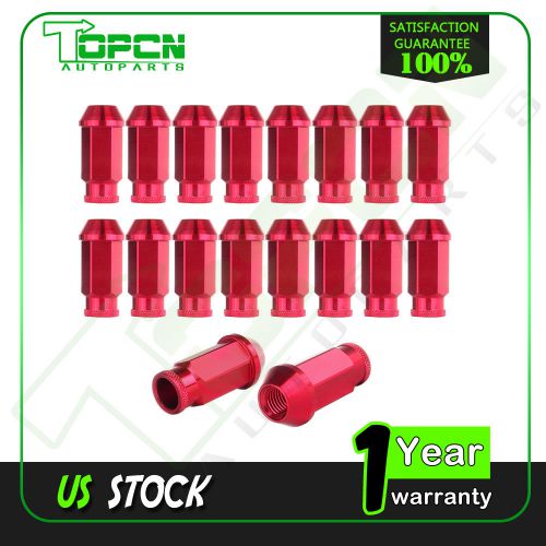 20x new red racing wheel lug nuts m12x1.5 fits honda civic acura integra