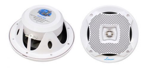 New lanzar aq5cxw pair 400 watts 5.25&#039;&#039; 2-way marine speakers (white color) pair