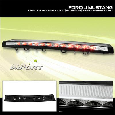 99 00 01 02 03 04 ford mustang gt chrome led 3rd third tail brake light new set