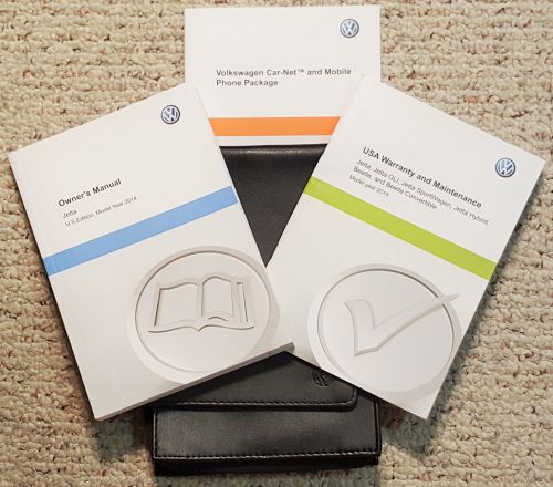 2014 volkswagen jetta owners manuals with case