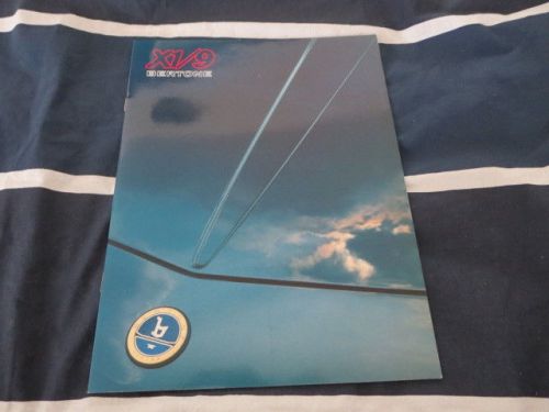 1986 bertone x1/9 sales brochure catalog retro advertising fiat