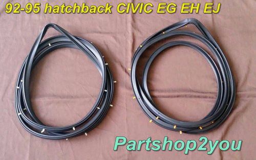 Honda cupe civic 1992-1995  hatchback eg eh ej inner door weatherstrip set 2 pcs