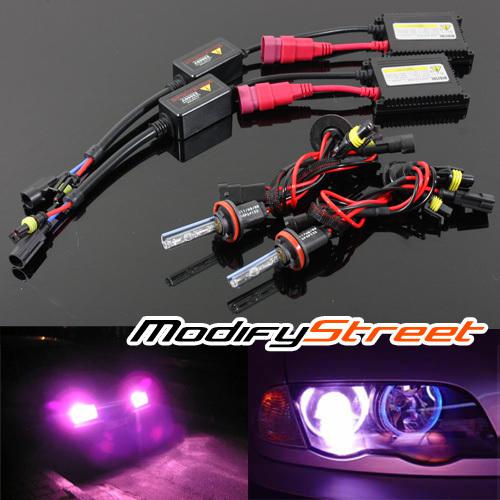 H11 12000k purple pink slim ballast xenon hid conversion kit fog driving lights