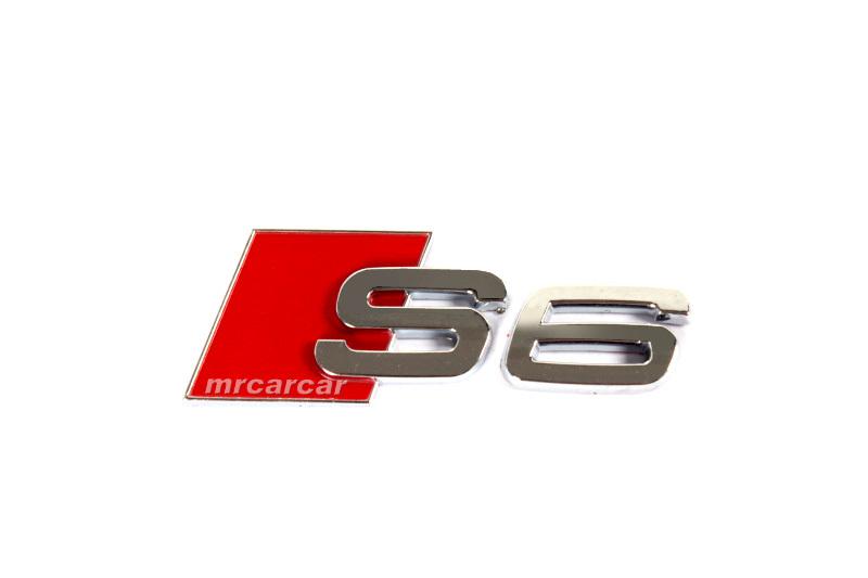 3d metal badge s6 logo decal thick emblem sticker fits for audi s6 sline car