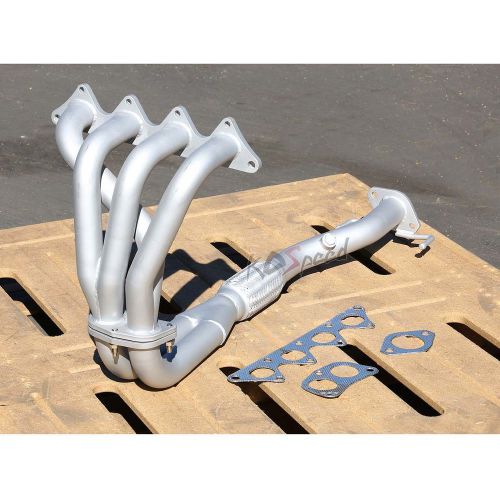 4g93 coated steel header exhaust manifold for 97-02 mit mirage ls/es 1.8 4g93