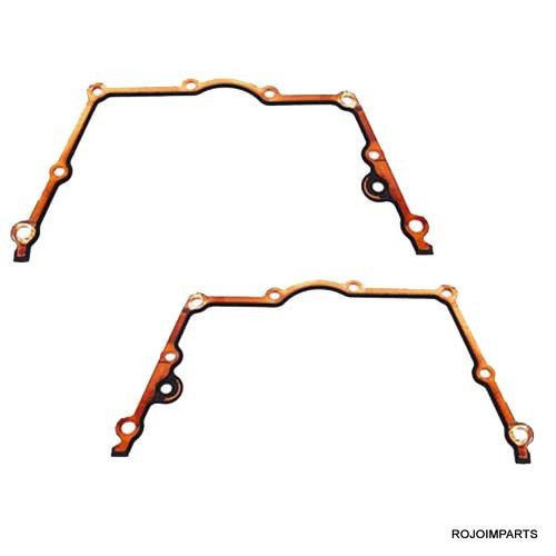 Bmw engine timing chain case gasket upper left &amp; right e60 e63 genuine oe new