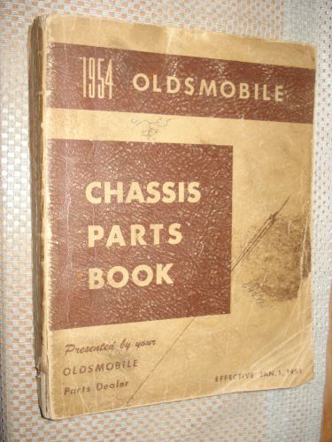 1940-1954 oldsmobile chassis parts book catalog numbers manual original rare