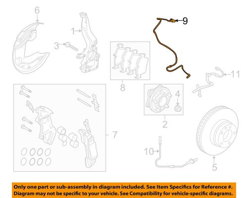 Oem land rover front brake pad sensor sem500090 2008-2009 range rover sport