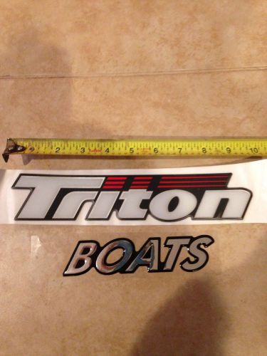 Triton boats fiberglass boat decal