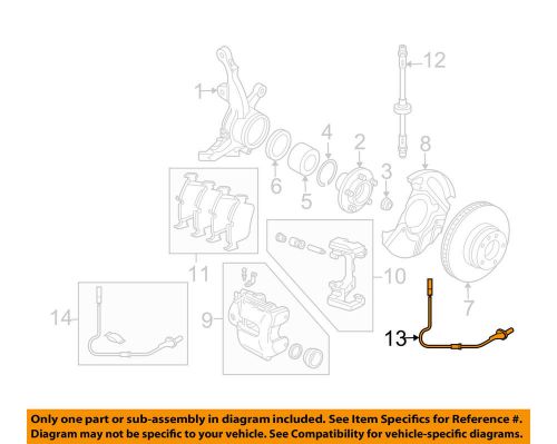 Oem land rover front brake pad sensor unit sem000012 2003-2012 range rover